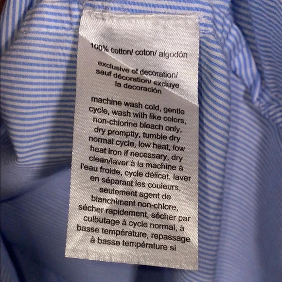 Tommy Hilfiger Shirt Light Blue Button Up Business Casual Size 1X - Picture 6 of 6